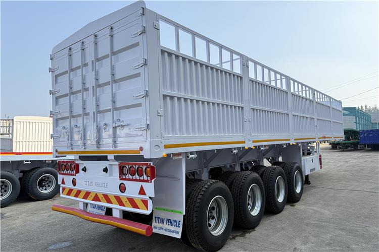 TITAN 4 Axle 80 Ton Fence Cargo Truck Trailer for Sale in Nigeria - Полуприколка за добиток: слика 5 TITAN 4 Axle 80 Ton Fence Cargo Truck Trailer for Sale in Nigeria - Полуприколка за добиток: слика 5