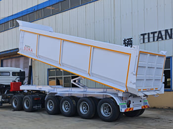 TITAN 4 Axle Container Hydraulic Dump Trailer for Sale in Zambia - Кипер полуприколка: слика 5 TITAN 4 Axle Container Hydraulic Dump Trailer for Sale in Zambia - Кипер полуприколка: слика 5