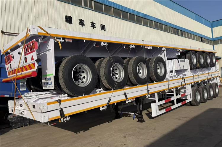 TITAN 4 Axle Flatbed Trailer for Sale In Saudi Arabia - Полуприколка платформа: слика 3 TITAN 4 Axle Flatbed Trailer for Sale In Saudi Arabia - Полуприколка платформа: слика 3