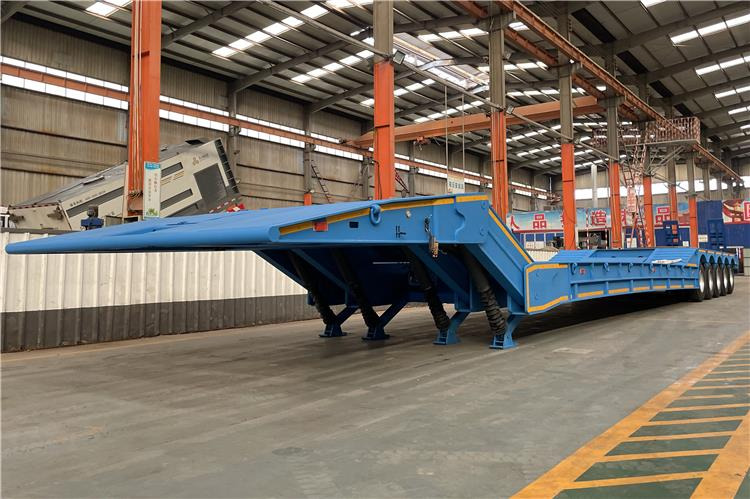 TITAN 4 Axle Folding Gooseneck Trailer for Sale In Zambia - Полуприколка за низок утовар: слика 1 TITAN 4 Axle Folding Gooseneck Trailer for Sale In Zambia - Полуприколка за низок утовар: слика 1