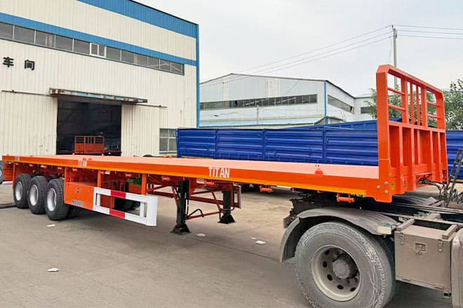 TITAN 40Ft Flatbed Trailer for Sale Price in Jamaica - Полуприколка платформа: слика 3 TITAN 40Ft Flatbed Trailer for Sale Price in Jamaica - Полуприколка платформа: слика 3