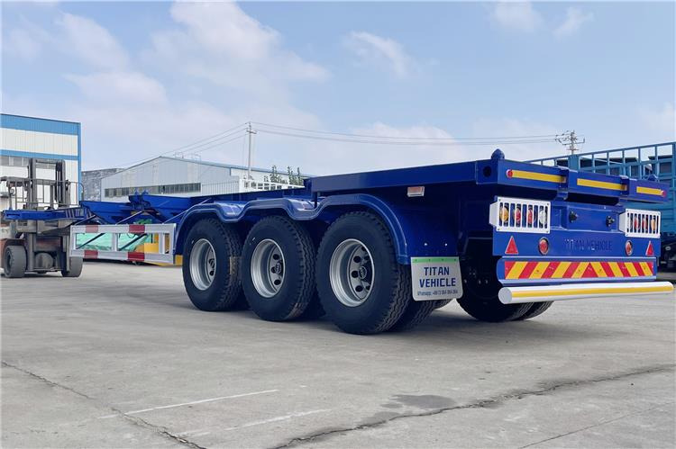 TITAN 40ft Container Chassis Trailer for Sale In Guam - Транспортер на контејнер/ Полуприколка со променливо тело: слика 2 TITAN 40ft Container Chassis Trailer for Sale In Guam - Транспортер на контејнер/ Полуприколка со променливо тело: слика 2