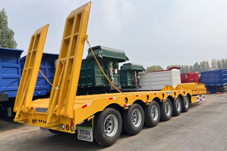 TITAN Hydraulic Low Bed Trailer for Sale in Kenya - Полуприколка за низок утовар: слика 2 TITAN Hydraulic Low Bed Trailer for Sale in Kenya - Полуприколка за низок утовар: слика 2