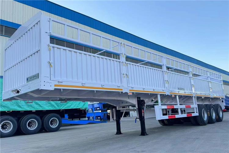 TITAN In Stock 30/40/50 Ton Fence Semi Trailer Transport Cargo Bulk In Senegal - Полуприколка за добиток: слика 1 TITAN In Stock 30/40/50 Ton Fence Semi Trailer Transport Cargo Bulk In Senegal - Полуприколка за добиток: слика 1