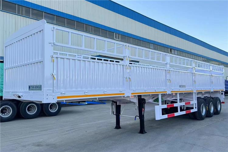 TITAN In Stock 30/40/50 Ton Fence Semi Trailer Transport Cargo Bulk In Senegal - Полуприколка за добиток: слика 3 TITAN In Stock 30/40/50 Ton Fence Semi Trailer Transport Cargo Bulk In Senegal - Полуприколка за добиток: слика 3