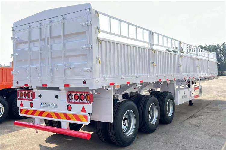 TITAN Tri Axle 60 Ton Fence Cargo Semi Trailer for Sale In Guinea - Полуприколка за добиток: слика 3 TITAN Tri Axle 60 Ton Fence Cargo Semi Trailer for Sale In Guinea - Полуприколка за добиток: слика 3