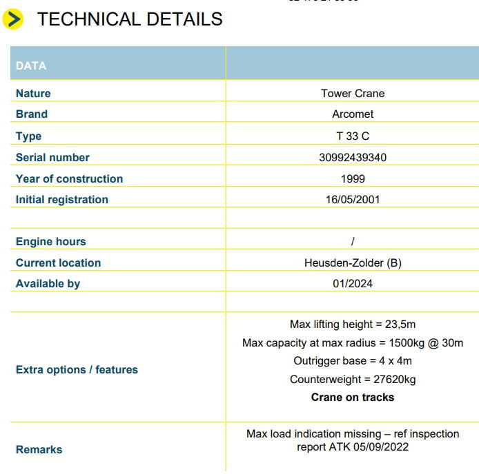 Arcomet T 33 C - Самоиздигачки кран: слика 2 Arcomet T 33 C - Самоиздигачки кран: слика 2