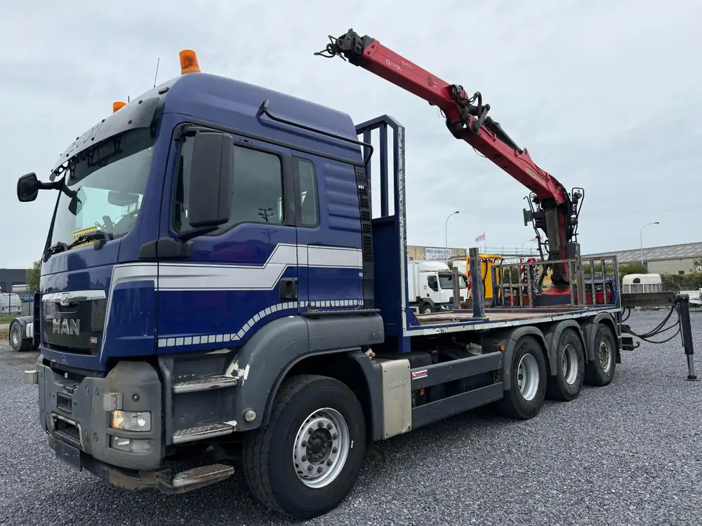 MAN TGS 35.440 *Epsilon Q170L*TRIDEM*Intarder - Камион со платформа, Камион со кран: слика 1 MAN TGS 35.440 *Epsilon Q170L*TRIDEM*Intarder - Камион со платформа, Камион со кран: слика 1
