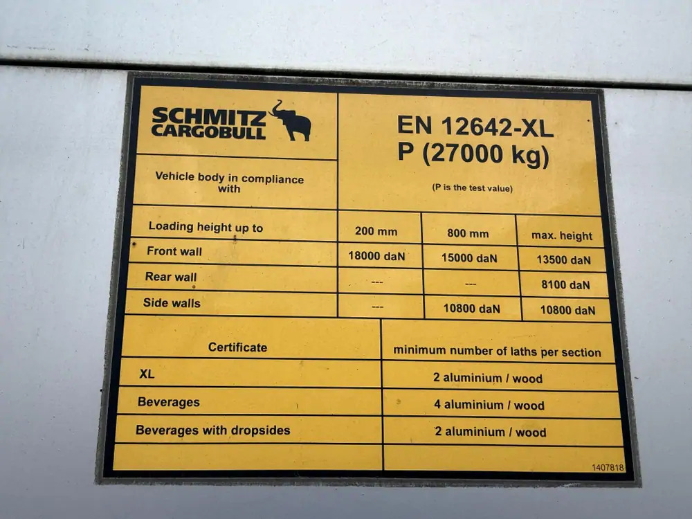 Schimtz Cargobull SCB*S3T*Tautliner - Полуприколка со церада: слика 5 Schimtz Cargobull SCB*S3T*Tautliner - Полуприколка со церада: слика 5