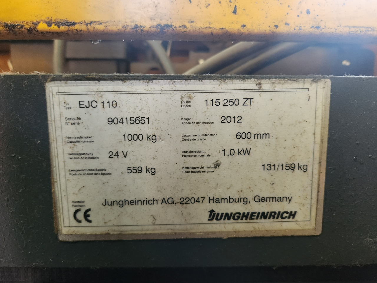 JUNGHEINRICH EJC110 250ZT - Сложувач: слика 3 JUNGHEINRICH EJC110 250ZT - Сложувач: слика 3