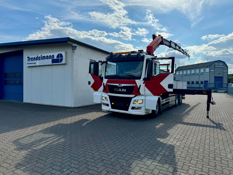 MAN TGS 26.460 6x2 Lenk-Liftachse Palfingerkran PK 22002 hi Fahrerha - Камион со платформа, Камион со кран: слика 1 MAN TGS 26.460 6x2 Lenk-Liftachse Palfingerkran PK 22002 hi Fahrerha - Камион со платформа, Камион со кран: слика 1