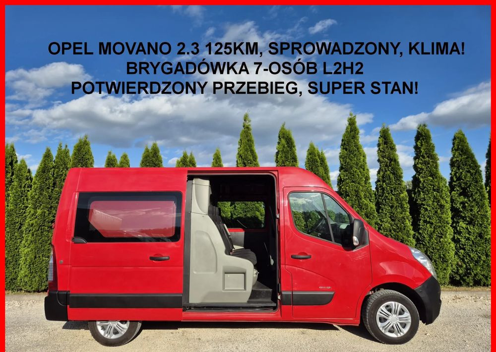 Opel Movano 2.3 125KM L2H2 Dubel Kabina - Комби со двојна кабина: слика 2 Opel Movano 2.3 125KM L2H2 Dubel Kabina - Комби со двојна кабина: слика 2