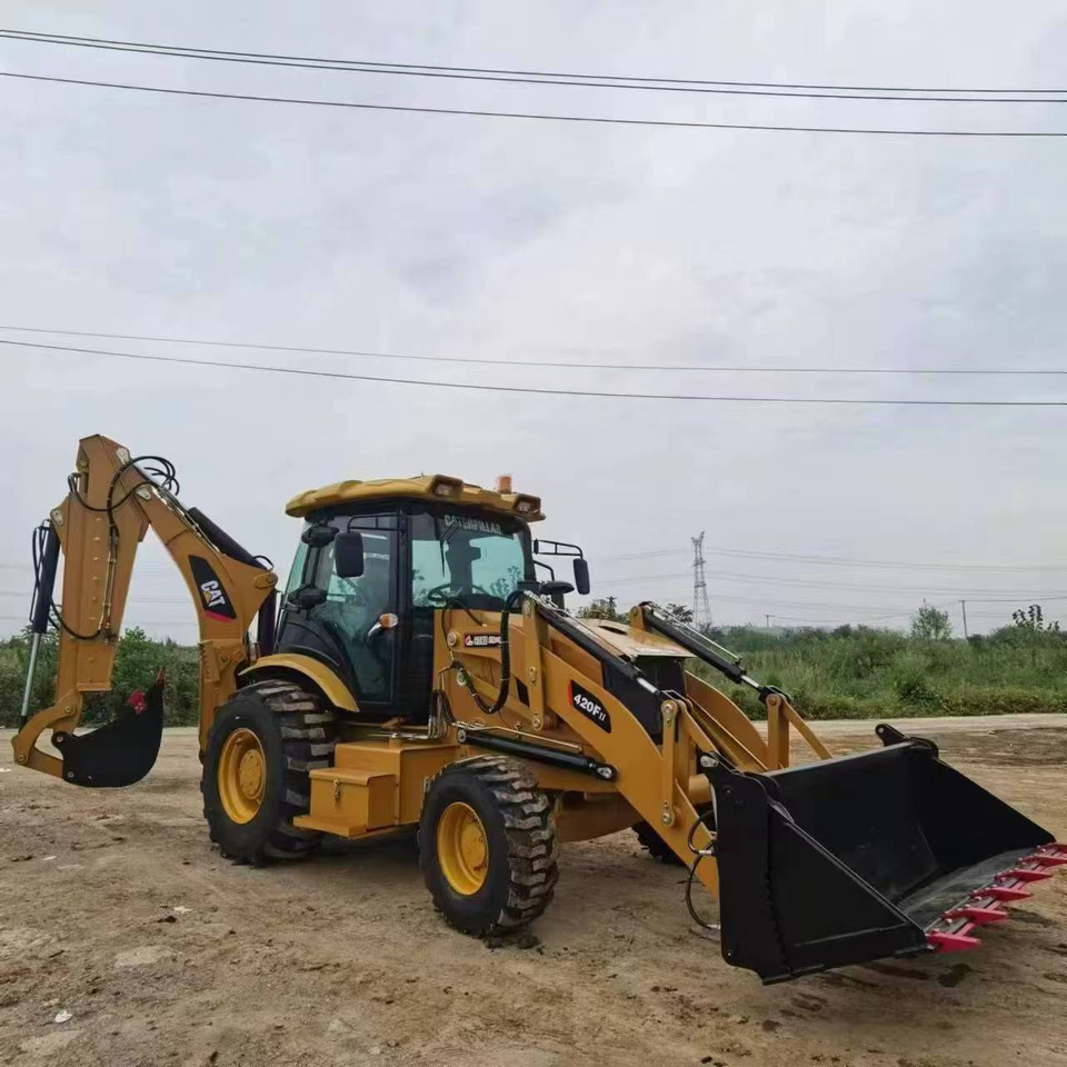 CATERPILLAR 420F backhoe loader stock new low hour jcb TLB - Ровокопач: слика 1 CATERPILLAR 420F backhoe loader stock new low hour jcb TLB - Ровокопач: слика 1