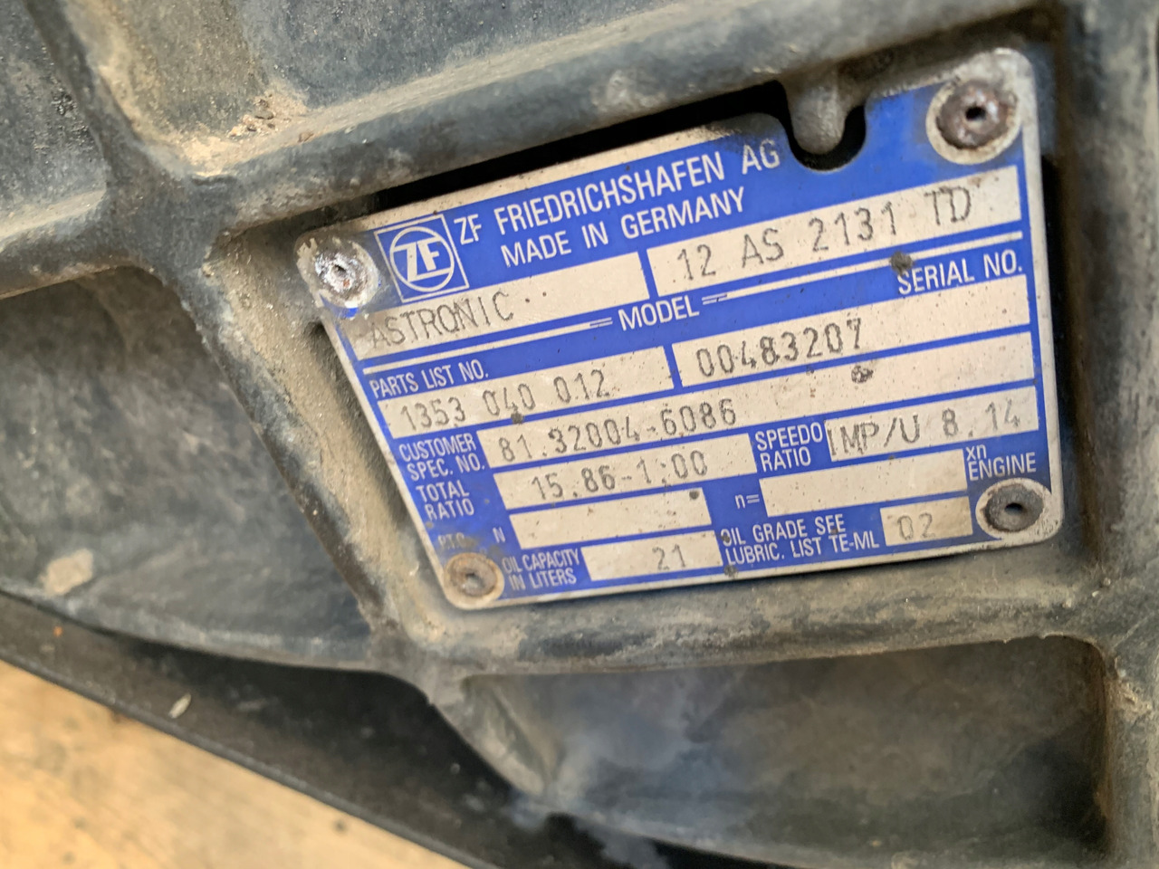 SKRZYNIA BIEGÓW AUTOMATYCZNA MAN TGX 12AS2131TD - Менувач за Камион: слика 3 SKRZYNIA BIEGÓW AUTOMATYCZNA MAN TGX 12AS2131TD - Менувач за Камион: слика 3