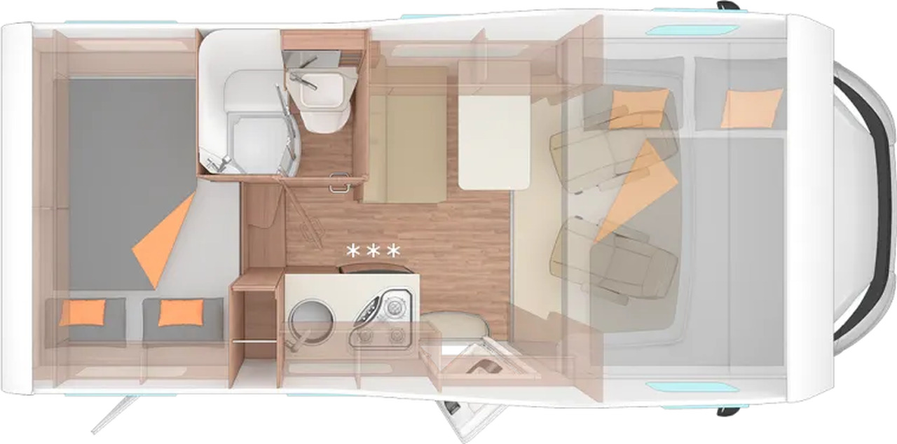 Weinsberg CaraHome 550 MG Aufbauklima., Markise, AHK - Алковен кампер: слика 2 Weinsberg CaraHome 550 MG Aufbauklima., Markise, AHK - Алковен кампер: слика 2