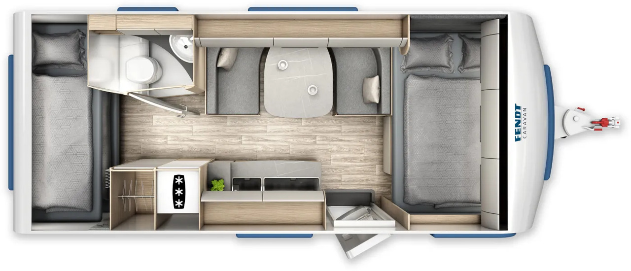 Wohnwagen Fendt Bianco Activ 515 SKF Neues Modell - Камп приколка: слика 2 Wohnwagen Fendt Bianco Activ 515 SKF Neues Modell - Камп приколка: слика 2