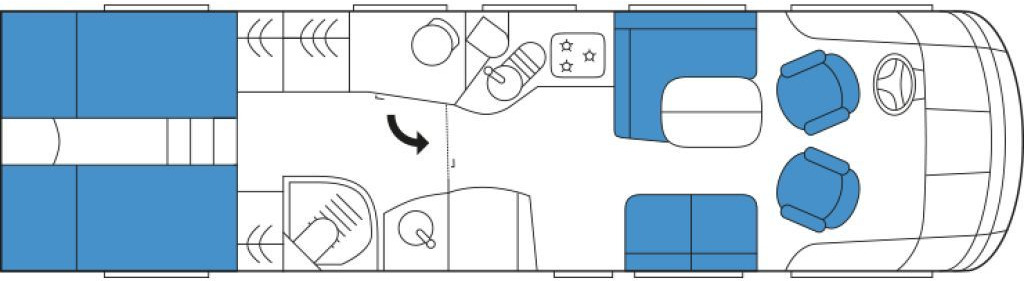 Niesmann + Bischoff Flair 920 BS (Sonderkonfiguration) - Интегриран кампер: слика 2 Niesmann + Bischoff Flair 920 BS (Sonderkonfiguration) - Интегриран кампер: слика 2