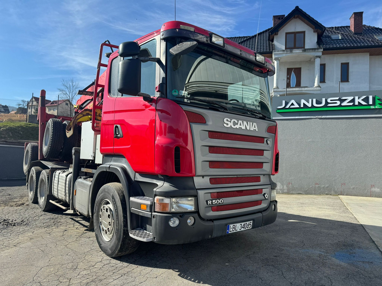 SCANIA R500 - Камион за дрва, Камион со кран: слика 1 SCANIA R500 - Камион за дрва, Камион со кран: слика 1
