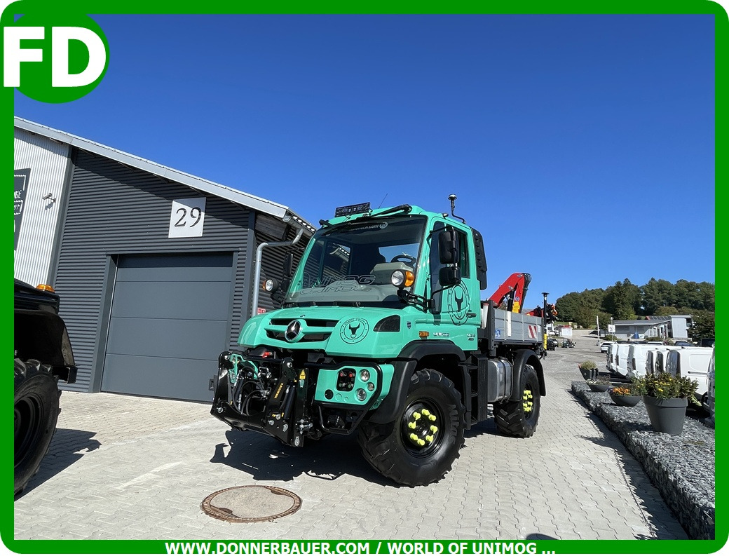Unimog U318 - UHN mit Ladekran und Forstgreifer , Traumzustand - Камион со кран: слика 2 Unimog U318 - UHN mit Ladekran und Forstgreifer , Traumzustand - Камион со кран: слика 2