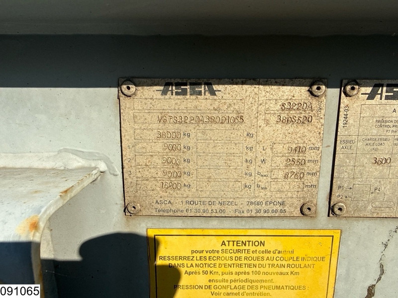 ASCA Chassis 10 / 20 / 30 ft, ADR - Транспортер на контејнер/ Полуприколка со променливо тело: слика 4 ASCA Chassis 10 / 20 / 30 ft, ADR - Транспортер на контејнер/ Полуприколка со променливо тело: слика 4