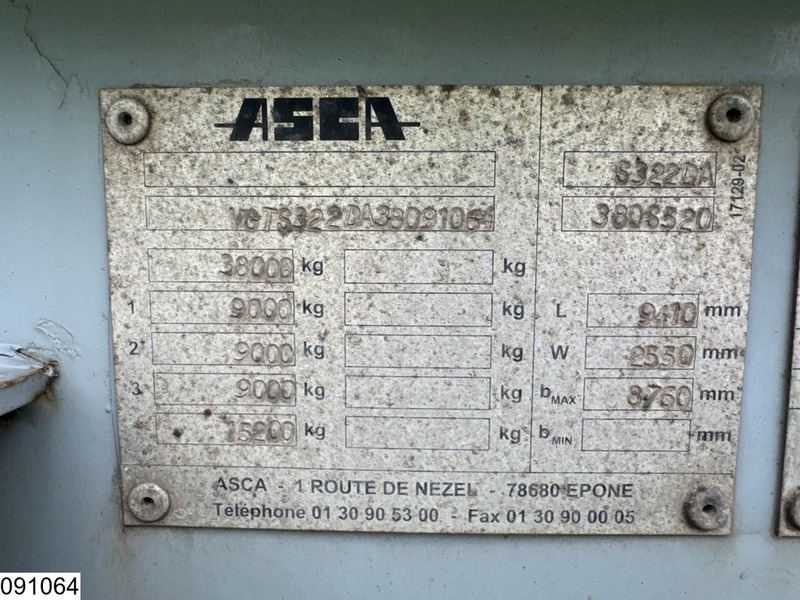 ASCA Chassis 10 / 20 / 30 ft, ADR - Транспортер на контејнер/ Полуприколка со променливо тело: слика 4 ASCA Chassis 10 / 20 / 30 ft, ADR - Транспортер на контејнер/ Полуприколка со променливо тело: слика 4