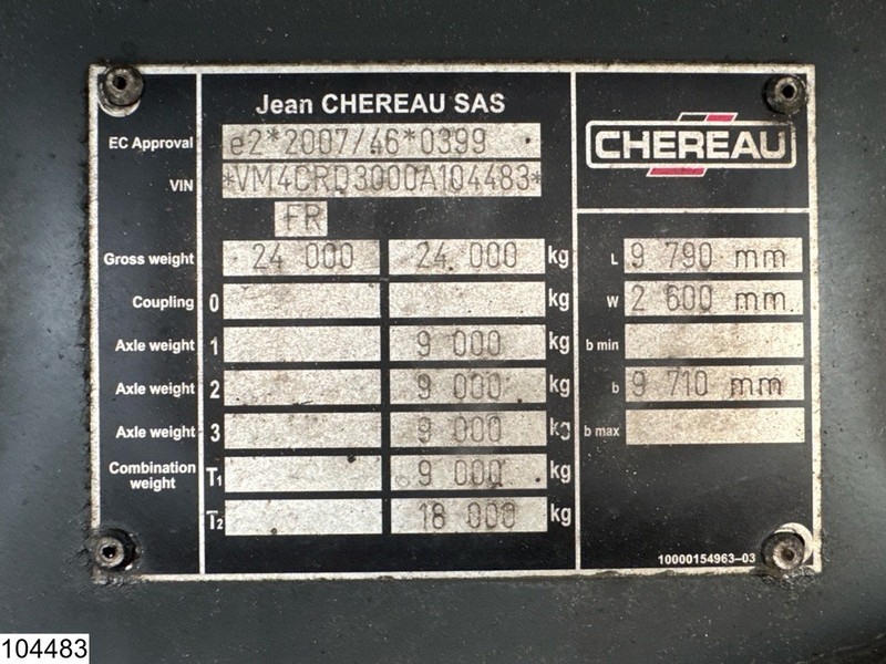 Chereau Autonoom Carrier Vector 1350 - Приколка ладилник: слика 4 Chereau Autonoom Carrier Vector 1350 - Приколка ладилник: слика 4