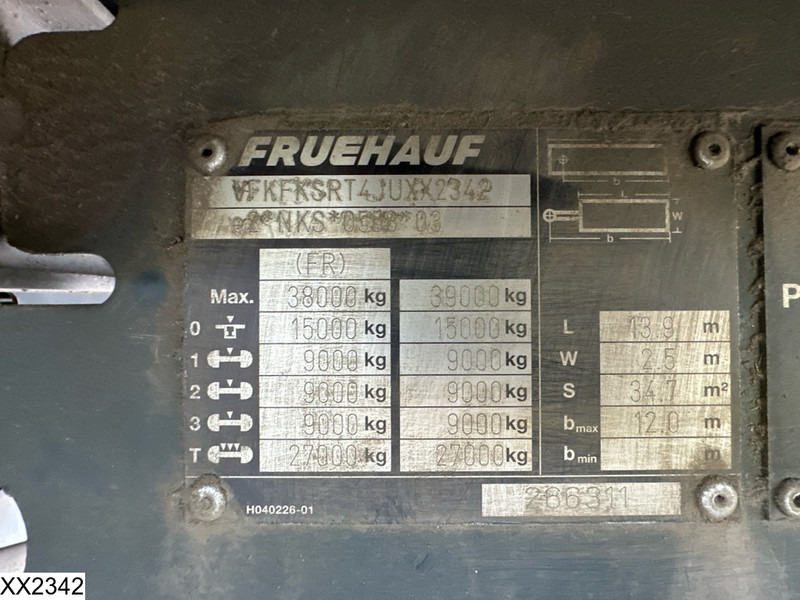 Fruehauf Tautliner Dhollandia - Полуприколка со церада: слика 4 Fruehauf Tautliner Dhollandia - Полуприколка со церада: слика 4