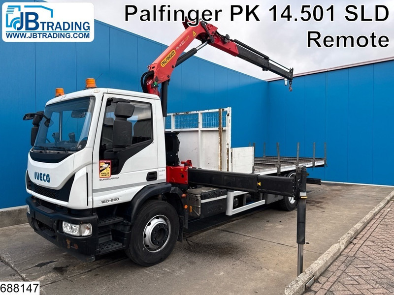 Iveco Eurocargo 160E25 EURO 6, Palfinger, Remote, Steel - Камион со платформа, Камион со кран: слика 1 Iveco Eurocargo 160E25 EURO 6, Palfinger, Remote, Steel - Камион со платформа, Камион со кран: слика 1