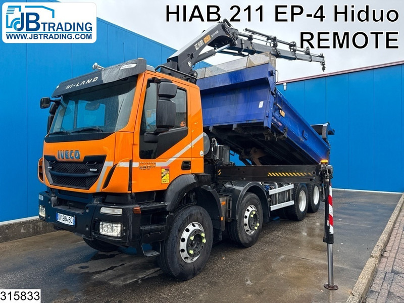 Iveco Trakker 450 8x4, EURO 6, HIAB, REMOTE - Кипер, Камион со кран: слика 1 Iveco Trakker 450 8x4, EURO 6, HIAB, REMOTE - Кипер, Камион со кран: слика 1