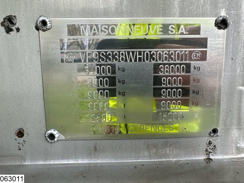 MAISONNEUVE Food 26,000 litres, 1 compartment - Полуприколка цистерна: слика 4 MAISONNEUVE Food 26,000 litres, 1 compartment - Полуприколка цистерна: слика 4