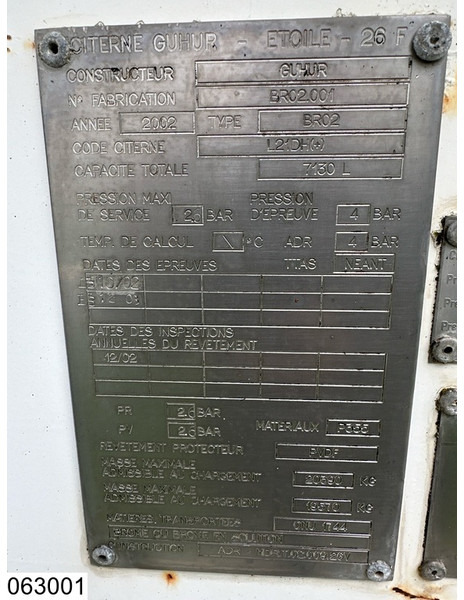 MAISONNEUVE gas 7130 Liter, GAS, 1 Compartment - Полуприколка цистерна: слика 4 MAISONNEUVE gas 7130 Liter, GAS, 1 Compartment - Полуприколка цистерна: слика 4