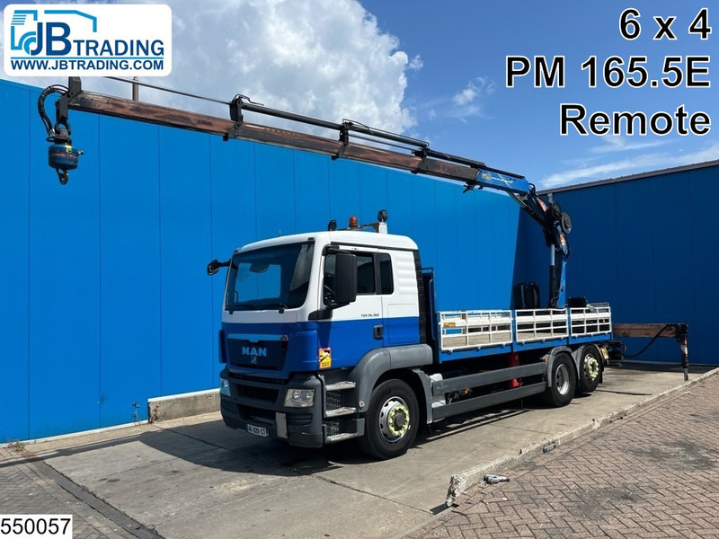MAN TGS 26 360 6x4, EURO 5, PM, Remote, Hydrodrive - Камион со платформа, Камион со кран: слика 1 MAN TGS 26 360 6x4, EURO 5, PM, Remote, Hydrodrive - Камион со платформа, Камион со кран: слика 1