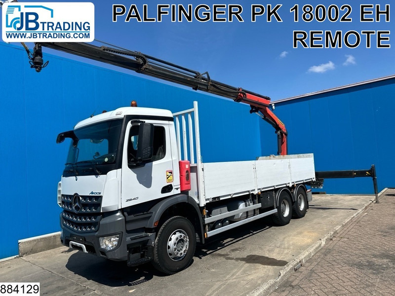 Mercedes-Benz Arocs 2640 6X4, EURO 6, Steel suspension, Retarder - Камион со платформа, Камион со кран: слика 1 Mercedes-Benz Arocs 2640 6X4, EURO 6, Steel suspension, Retarder - Камион со платформа, Камион со кран: слика 1