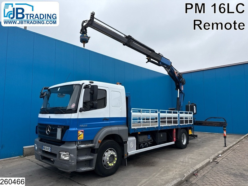 Mercedes-Benz Axor 1829 Manual, PM, Remote control - Камион со платформа, Камион со кран: слика 1 Mercedes-Benz Axor 1829 Manual, PM, Remote control - Камион со платформа, Камион со кран: слика 1