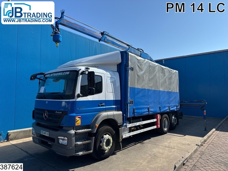 Mercedes-Benz Axor 2533 6X2, PM, Remote - Камион со платформа, Камион со кран: слика 1 Mercedes-Benz Axor 2533 6X2, PM, Remote - Камион со платформа, Камион со кран: слика 1