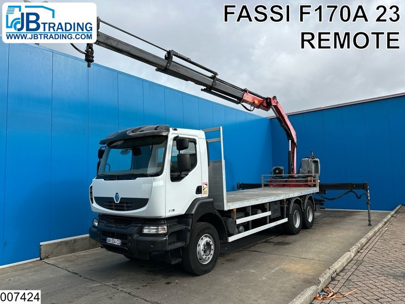 Renault Kerax 370 Dxi 6x4, EURO 4, Fassi - Камион со платформа, Камион со кран: слика 1 Renault Kerax 370 Dxi 6x4, EURO 4, Fassi - Камион со платформа, Камион со кран: слика 1