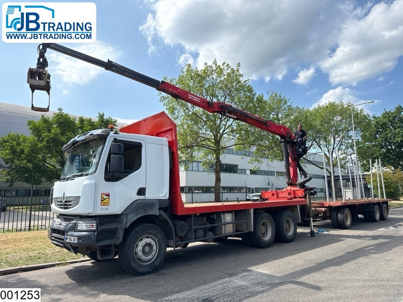 Renault Kerax 450 Dxi 6x4, Manual, Steel, Palfinger, Combi - Камион за дрва, Камион со кран: слика 1 Renault Kerax 450 Dxi 6x4, Manual, Steel, Palfinger, Combi - Камион за дрва, Камион со кран: слика 1
