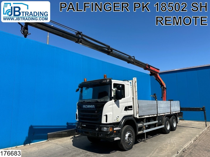 Scania G 440 6X4, EURO 6, Retarder, Palfinger - Камион со платформа, Камион со кран: слика 1 Scania G 440 6X4, EURO 6, Retarder, Palfinger - Камион со платформа, Камион со кран: слика 1