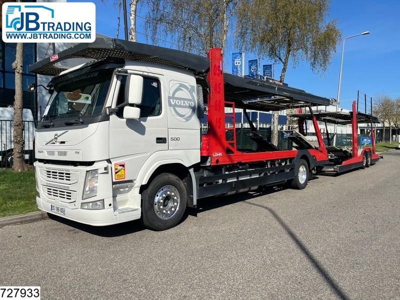 Volvo FM 500 EURO 6, Lohr, Multilohr, Retarder, Combi - Автотранспортен камион: слика 1 Volvo FM 500 EURO 6, Lohr, Multilohr, Retarder, Combi - Автотранспортен камион: слика 1