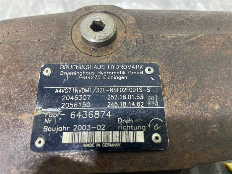 Brueninghaus Hydromatik A4VG71NVDM1/32L-Drive pump/Fahrpumpe/Rijpomp - Хидраулика за Градежна машина: слика 4 Brueninghaus Hydromatik A4VG71NVDM1/32L-Drive pump/Fahrpumpe/Rijpomp - Хидраулика за Градежна машина: слика 4