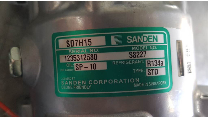 SANDEN SD7H15-S8227-Compressor/Kompressor/Aircopom - Мотор и делови за Градежна машина: слика 3 SANDEN SD7H15-S8227-Compressor/Kompressor/Aircopom - Мотор и делови за Градежна машина: слика 3