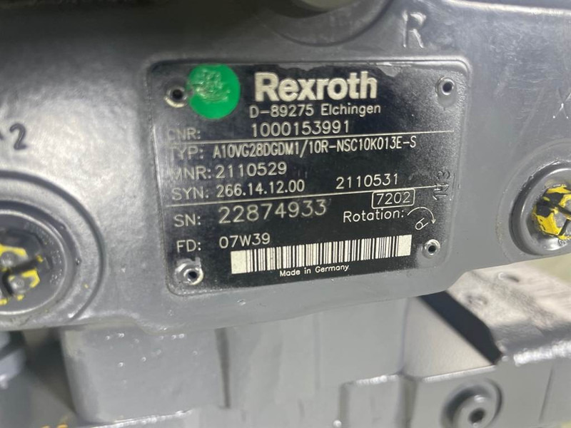 WACKER NEUSON 1000153991-Rexroth A10VG28DGDM2/10R-Drive pump - Хидраулика за Градежна машина: слика 5 WACKER NEUSON 1000153991-Rexroth A10VG28DGDM2/10R-Drive pump - Хидраулика за Градежна машина: слика 5