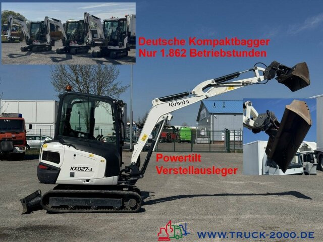 Kubota Kubota KX027-4 GL Verstellausleger + Powertilt - Мини багер: слика 1 Kubota Kubota KX027-4 GL Verstellausleger + Powertilt - Мини багер: слика 1