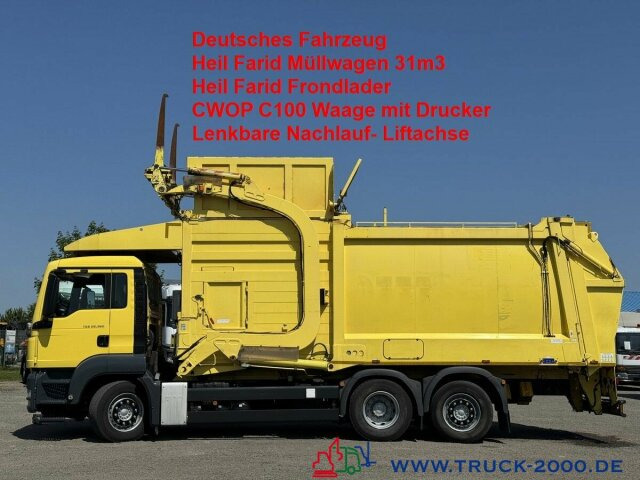 MAN TGS 26.360 Heil 31m3 Überkopf/ Frontlader Waage - Камион за ѓубре: слика 1 MAN TGS 26.360 Heil 31m3 Überkopf/ Frontlader Waage - Камион за ѓубре: слика 1