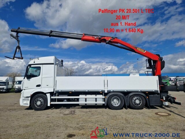Mercedes-Benz Actros 2548 6x2 Kran PK20501 bei 11m/1,64 Tonnen - Камион со платформа, Камион со кран: слика 1 Mercedes-Benz Actros 2548 6x2 Kran PK20501 bei 11m/1,64 Tonnen - Камион со платформа, Камион со кран: слика 1