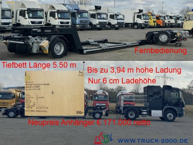 Mercedes-Benz Arocs 2143 + GLORIA Tiefbett Spezial (2021) - Автотранспортен камион: слика 1 Mercedes-Benz Arocs 2143 + GLORIA Tiefbett Spezial (2021) - Автотранспортен камион: слика 1
