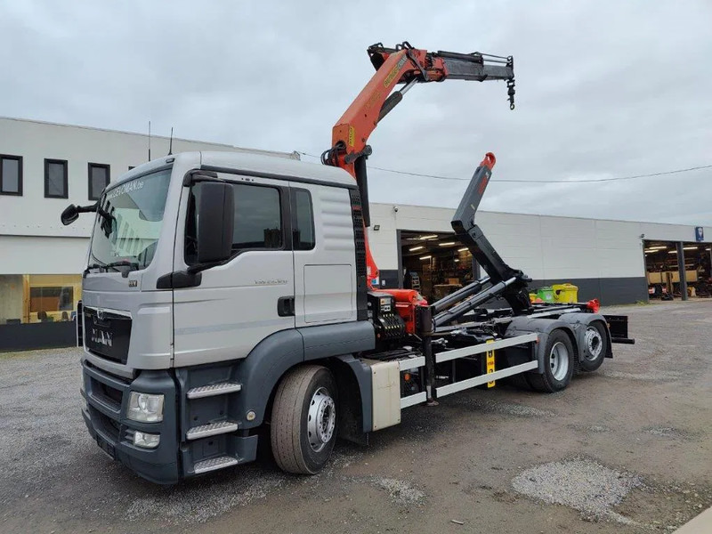 MAN TGS 26.320 Container Multilift + Kraan Palfinger PK16502 - Камион со кука за подигање, Камион со кран: слика 1 MAN TGS 26.320 Container Multilift + Kraan Palfinger PK16502 - Камион со кука за подигање, Камион со кран: слика 1