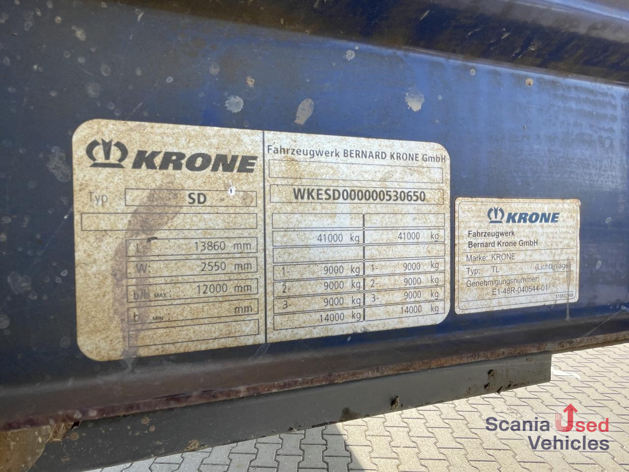 KRONE KRONE TL NL TRAILER FLAT BED 3 AXLE BPW - Полуприколка платформа: слика 2 KRONE KRONE TL NL TRAILER FLAT BED 3 AXLE BPW - Полуприколка платформа: слика 2