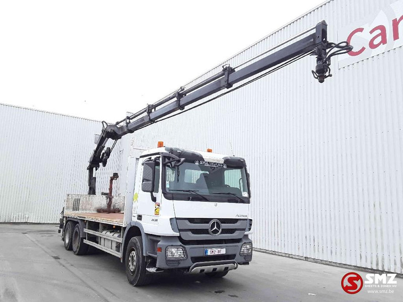 Mercedes-Benz Actros 2636 hiab 166fs 4 remote - Камион со платформа, Камион со кран: слика 1 Mercedes-Benz Actros 2636 hiab 166fs 4 remote - Камион со платформа, Камион со кран: слика 1