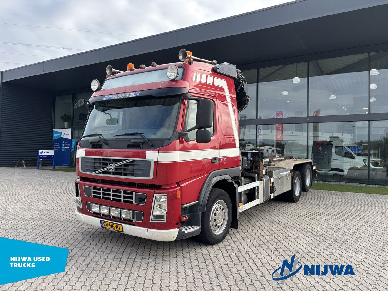 Volvo FM 440 6x2 Kabelsysteem + Kraan - Камион со кука за подигање, Камион со кран: слика 1 Volvo FM 440 6x2 Kabelsysteem + Kraan - Камион со кука за подигање, Камион со кран: слика 1
